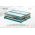 Pat matrimonial, Stockholm, Classic E, 180x200 cm, saltea tip Pocket, topper memory, Turcoaz