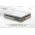Pat matrimonial, Stockholm, Dots E, 180x200 cm, saltea tip Pocket, topper memory, Taupe