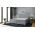 Pat matrimonial, Stockholm, Buttons E, 180x200 cm, saltea tip Pocket, topper memory, Gri