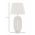 Lampa de masa Leaf, Mauro Ferretti, 1x E27, 40W, 35x65 cm, polirasina/fier/textil, auriu/alb