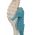 Lampa de masa Sea Horse, Mauro Ferretti, 1x E27, 40W, 30.5x66.5 cm, polirasina/fier/textil, multicolor