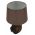 Lampa de masa Tribal -A, Mauro Ferretti, 1x E27, 40W, 30.5x46 cm, polirasina/fier/textil, maro/auriu