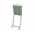 Scaun pentru gradina Orleans, Decoris, 38.5 x 46.5 x 89 cm, pliabil, fier/ceramica, verde