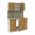 Set Bucatarie Ara, Stejar Wotan/Alb, L 120 cm