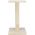 Sisal Plat cu Stalp Baena, 38 x 38 x 69 cm, Bej, 43370