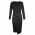 Rochie Midi ElegantÄƒ, Cu CroialÄƒ StrÃ¢nsÄƒ È˜i FustÄƒ TransversalÄƒ Cu Nasturi Karsyn, Negru