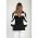 Tricou Elegant Cu Maneci Clopot Ninita, Negru