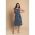 Rochie Midi Cu Imprimeu De Buline Moulisha, Albastru