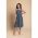 Rochie Midi Cu Imprimeu De Buline Moulisha, Albastru