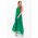 Rochie Maxi Plisata Fara Maneci Idella, Verde