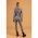 Set Blazer Cu Pantaloni Eleganti Cu Imprimeu De Pepita Miriama, Negru Cu Alb