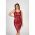 Rochie Bodycon FÄƒrÄƒ MÃ¢neci Din Piele ArtificialÄƒ Leddy, Bordo