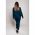 Set Pantaloni Cu Blazer Elegant Estrena, Albastru Petrol