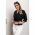 Bluza Cu Funda Mare Pe Fata Si Maneci Lungi Hermione, Negru