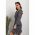Rochie Mini ElegantÄƒ Cu Guler Rotund È˜i Imprimeu Floral Addisyn, Negru