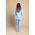 Set Pantaloni Cu Blazer Elegant Estrena, Albastru Deschis