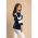 Tricou Elegant Cu MÃ¢neci Clopot Ninita, Albastru Inchis