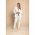 Set Pantaloni Cu Blazer Elegant Estrena, Alb