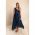 Rochie Midi Eleganta Graciana, Albastru Inchis