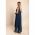 Rochie Midi Eleganta Graciana, Albastru Inchis