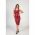 Rochie Bodycon FÄƒrÄƒ MÃ¢neci Din Piele ArtificialÄƒ Leddy, Bordo