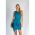 Rochie Mini ElegantÄƒ Cu Un UmÄƒr È˜i FustÄƒ ÃŽncruciÈ™atÄƒ Ireland, Albastru Petrol