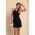 Rochie Mini ElegantÄƒ Cu Volane Alexus, Neagra