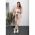Set Pantaloni Cu Blazer Elegant Estrena, Bej