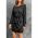 Rochie Mini Eleganta Cu Maneci Lejere Si Panglica Orton, Neagra