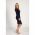 Rochie Midi Eleganta Cu Maneci Lungi Si Detaliu Din Dantela Translucida Avignon, Albastru Inchis