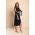 Rochie Midi ElegantÄƒ Cu Guler Rotund MÃ¢neci 3/4 Cu FantÄƒ È˜i Margele Decorative Peppina, Albastru ÃŽnchis