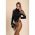 Top Elegant Cu MÃ¢neci Din Material Transparent Begonya, Neagru