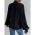Bluza Eleganta Cu Guler Rusesc Si Decolteu Adanc Cu Clapa Belucca, NeagrÄƒ