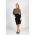 Rochie Midi ElegantÄƒ Cu Imprimeu Geometric Serenna, NeagrÄƒ