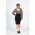 Rochie Midi Eleganta Cu Imprimeu Geometric Si Decupaj Sonda, Bej