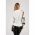 Bluza Eleganta Din Imitatie De Satin Cu Imprimeu Rustica, Alb