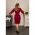 Rochie Mini Eleganta Cu Detaliu De Margele Si Decolteu  In ''V'' Candys, Visiniu