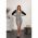 Rochie Mini Stransa Cu Material Cu Volane Pe Umeri Si Model Herrera Pepita, Alb-Negru
