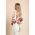Bluza Eleganta Cu Guler Inalt Si Maneci  Clopot Diezma, Bej