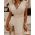 Rochie Mini Eleganta Cu Volane Favinna, Bej
