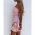 Rochie Mini Eleganta Cu Volane Ricaletta, Roz Deschis
