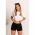 Set De Trening Cu Maneca Scurta Leighton, Alb