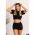 Set De Trening Cu Maneca Scurta Leighton, Negru
