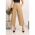 Pantaloni Eleganti Largi Mancha, Bej