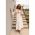 Rochie Maxi De Vara Cu Broderie Fioranna, Alba
