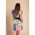 Rochie Mini Fara Maneci Ciudad, Multicolora