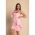 Rochie Mini Eleganta Cu Volane Ricaletta, Roz Deschis