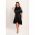 Rochie Midi Eleganta Cu Fante Thiena, Neagra