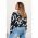 Bluza Eleganta Cu Maneci Lungi Si Imprimeu Litere Osmana, Neagra