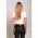 Tricou Cu Maneca Scurta Si Detalii Decorative Lenita, Alb